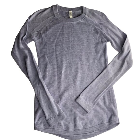 Lululemon Lavender Sweater Crewneck Size Women's 4, Long, Knit Light Purple